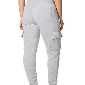 Pantalon de jogging ample en molleton 100 % coton respirant pour homme avec cordon de serrage – Confortable, chaud, idéal pour l'automne, le streetwear et l'entraînement sportif - Product Image 4