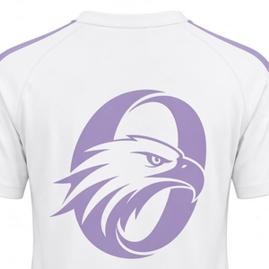 เสื้อเจอร์ซีย์สีขาวลาเวนเดอร์ แขนสั้น สำหรับทีมกีฬา เสื้อกีฬาสำหรับฝึกซ้อมและการแข่งขัน - Product Image 4