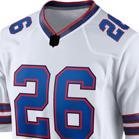 Maillot de football américain professionnel antidérapant sur mesure, imprimé à pois et à carreaux, grande taille, 100 % polyester