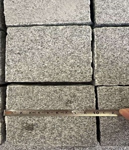 10x10 cm Grey Granite Cobble Cube <b>Stone</b> Blocks for Outdoor Driveway Garden Pathway Floor Paving <b>Landscaping</b> Square Tiles set - Product Image 1