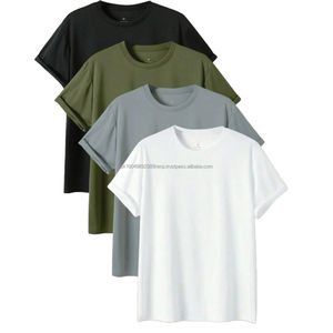 Camisetas de Poliéster y Algodón Ecológicas Personalizadas al por Mayor, 180g, para Hombre, Marca Privada OEM, Tallas Grandes, Casuales, Transpirables, con su Propio Diseño - Product Image 2