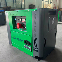 Générateurs diesel insonorisés 5kVA 8kVA 10kVA 12kW 15kW triphasés à faible régime pour alimentation de secours commerciale