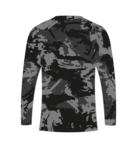 เสื้อยืดแขนยาวลายพรางสีดำแบบซับลิเมชั่นสำหรับผู้ชาย เหมาะสำหรับการล่าสัตว์ ตกปลา ออกกำลังกาย และฝึกซ้อมกีฬา - Product Image 5