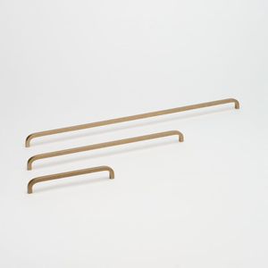 High-End Brass Furniture Pull for Kitchen and Bathroom Cabinets Minimalist Solid Brass Door Pull Handle Custom Hardware Factory - Product Image 1