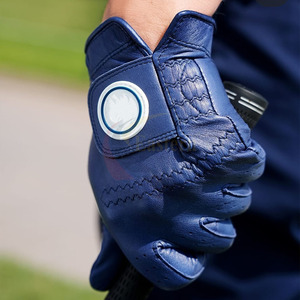 Gants de golf professionnels en cuir Cabretta écologiques, personnalisables avec logo, respirants, anti-UV et antidérapants pour le sport – Offre spéciale - Product Image 1