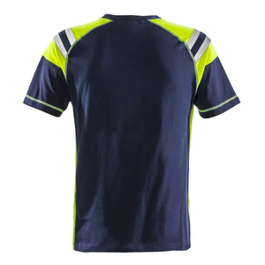 เสื้อยืดทำงานแบบสะท้อนแสงสีกรมท่าเขียวสำหรับผู้ชาย PUFFIN SPORTS รับผลิตแบบ OEM ODM พร้อมแถบสะท้อนแสงเพื่อความปลอดภัย - Product Image 3