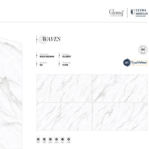 กระเบื้องพอร์ซเลนเคลือบเงาขนาดใหญ่ พรีเมียม หรูหรา ขนาด 800x1600 1200x1800 750x1500 มม. สำหรับบ้านพักอาศัยและสำนักงาน - Product Image 1