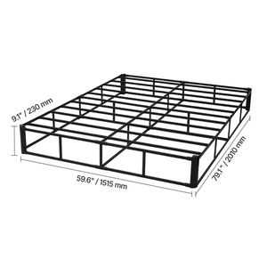 "Sturdy Iron Double <b>Bed</b> <b>Frame</b> with Washable Fabric Cloth <b>Queen</b> <b>Size</b> 9 Mattress Foundation" - Product Image 2