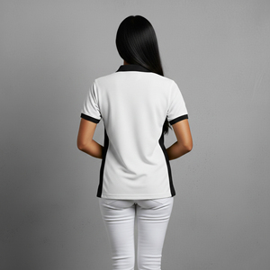 เสื้อเชิ้ตผู้หญิงสั่งทำ 2 สี พร้อมปักโลโก้ ผ้าฝ้าย 100% สำหรับฤดูร้อน ป้องกันรอยยับ แห้งเร็ว สไตล์ลำลอง สตรีทแวร์ - Product Image 5