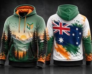 Sweat-shirt à capuche pour homme avec imprimé coq du drapeau mexicain, sublimation 3D, décontracté, pour l'automne - Product Image 5