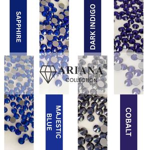 Cristales de Estrás Hotfix Ariana, Azul Zafiro, Azul Intenso, Índigo Oscuro, Cobalto para Prendas, Zapatos y Accesorios, Pantalones de Montar y Artículos de Equitación - Product Image 1