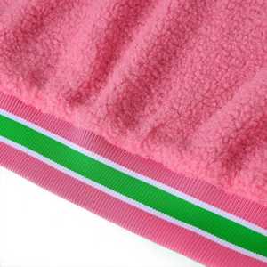 Blouson Bomber AKA Sherpa Vert Rose en Polaire avec Broderie Chenille Lettres Grecques pour Femme – Manteau d'Hiver de Qualité Supérieure avec Fermeture Éclair - Product Image 6