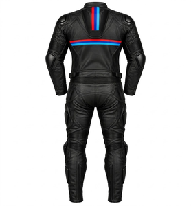 Combinaison de course en cuir véritable pour moto, unisexe, professionnelle, 2 pièces, en cuir de vache/crocodile, avec bosse niveau 2 CE, pour homme/femme - Product Image 2