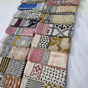 Sarong en coton imprimé Bagaru fait main, paréo de plage indien pour femme, sarong imprimé Bagaru vintage, paréo de plage en coton indien doux - Product Image 4