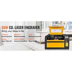 Máquina de grabado láser con placa base 4060 60WM2, enchufe estadounidense de 110V - Product Image 4