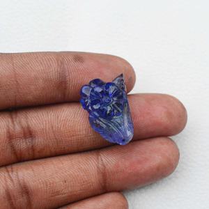พลอยแทนซาไนต์สีฟ้าธรรมชาติแกะสลักพลอยจากอินเดีย - Product Image 4