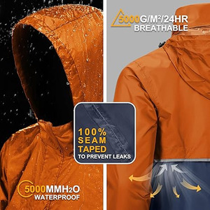 Impermeable Ligero para Hombre, Chaqueta de Lluvia para Deportes al Aire Libre, Cargado por Dress Sports - Product Image 5