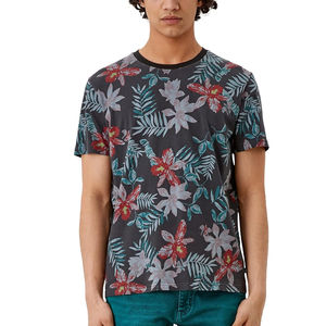 T-shirts décontractés pour hommes style urbain, 100 % coton, toucher doux, qualité supérieure pour le quotidien, imprimés sérigraphiés, anti-plis - Product Image 1