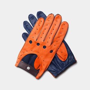 Guantes de Conducción de Cuero Personalizados para Invierno con Orificios para los Nudillos, Correa de Muñeca Ajustable y Elástica para Conductores y Motociclistas - Product Image 3