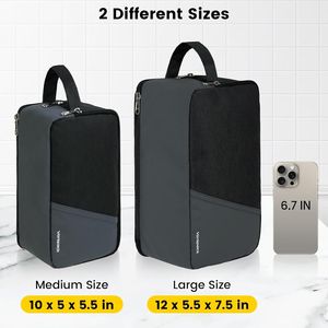 Borsa da Toilette Impermeabile per Uomo, per Viaggi e Bagno, Organizer per Prodotti Skincare con Accessori, Nera - Regalo Perfetto - Product Image 2