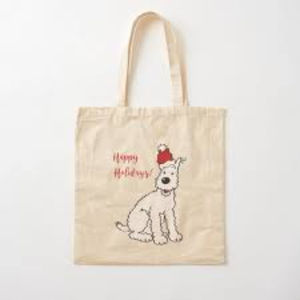 กระเป๋าผ้าทรงสี่เหลี่ยมลายตัวอักษรกำหนดเองได้คริสต์มาส - Product Image 2