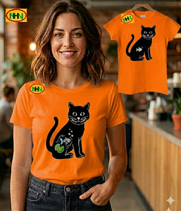 T-shirt pour femmes de haute qualité, tendance estivale, tous types d'impressions, vente directe d'usine, col rond, t-shirt rétro pour femmes, Bangladesh - Product Image 1