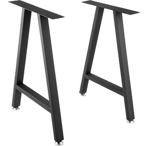 Set di 2 Gambe per Scrivania in Alluminio Resistente 28 X 17,7 Pollici con Rivestimento in Poliuretano - Product Image 1