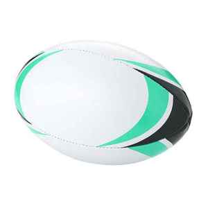 Ballon de rugby professionnel personnalisé avec logo OEM, en cuir PU, motif classique, chambre à air en caoutchouc butyle, emballage carton haute qualité - Product Image 3