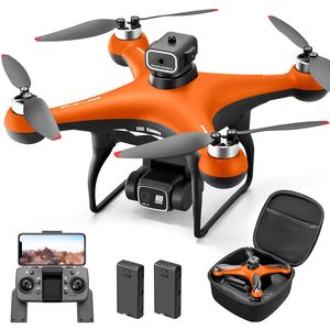 S116 Orange Beginner Drone with 2 Adjustable Electric Batteries 90 Degree LED <b>Nightlight</b> Built-In Camera - Product Image 3
