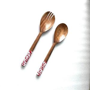 Cuchara para ensalada de madera de mango, accesorios de cocina, utensilios de cocina de madera, cuchara para ensalada para el hogar, último diseño. - Product Image 3