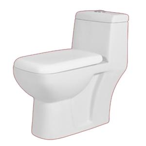 WC mural en céramique écologique monobloc européen avec système de chasse d'eau Cyclone au meilleur prix EWC - Product Image 2