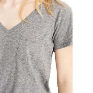 Nouveau T-shirt court à manches courtes pour femme, style uni et simple, décontracté pour l'été 2026 - Product Image 3