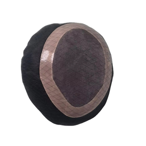 Human Hair Mono Base <b>Toupee</b> Bonnet Wig for Men with Bangladesh Hair Patches and Taz Hair - Product Image 1