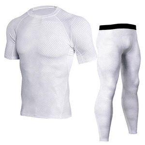 Survêtement de compression personnalisé avec logo, coupe ajustée, pour la gym, le fitness et l'entraînement sportif - Product Image 5