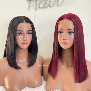 วิกผมแท้เวียดนามแบบตรงสลวย เกรด Remy  แบบ Super Double Drawn  ติดด้วยลูกไม้ด้านหน้า  ถักด้วยเครื่องจักรแบบ Double Weft  ไม่ผ่านการแปรรูป  แบบเป็นมัด  สวยงาม - Product Image 1