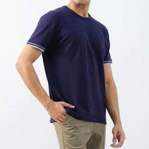 Camiseta Deportiva de Alta Calidad para Hombre, Transpirable, Ecológica, de Secado Rápido, Poliéster/Algodón, Corte Ajustado, Diseño Liso - Product Image 6