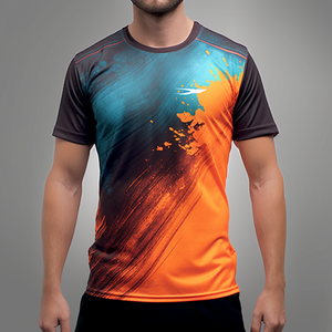 Camiseta Deportiva de Running Personalizada Prime, Sublimada en 3D, Tejido de Malla de Poliéster de Secado Rápido, Manga Corta, Ropa Deportiva, Bangladesh - Product Image 3