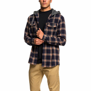 Veste Chemise de Sport pour Homme de Haute Qualité, Coupe-Vent Classique Légère en Flanelle à Carreaux, Grande Taille, 100% Coton - Product Image 3