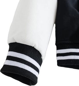 Chaqueta Varsity de Béisbol de Lana Oversize de Moda con Botones Personalizados para Hombre, Cuello Tipo Letterman, Reversible, de Secado Rápido, Personalizable - Product Image 5