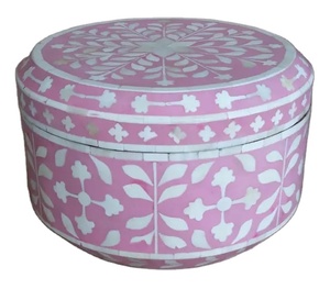 Boîte décorative et incrustation d'os Boîte à bijoux Boîte de rangement Prix abordable Incrustation de nacre de haute qualité - Product Image 1