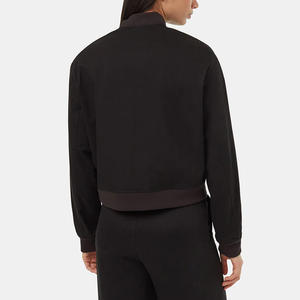 Blouson Bomber Femme Haut de Gamme Personnalisable Imperméable Coupe-Vent Broderie Fermeture Éclair Vêtement d'extérieur Manches Détachables pour Marquage - Product Image 2