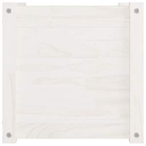 Ensemble de 2 grands pots et jardinières en pin massif blanc, durables et élégants - Product Image 6