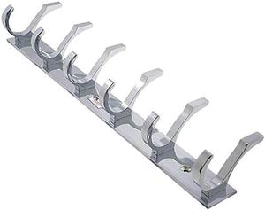 6 Pin Aluminium Cloth <b>Hook</b> for Doors and Walls Premium Quality SS202 - Product Image 1