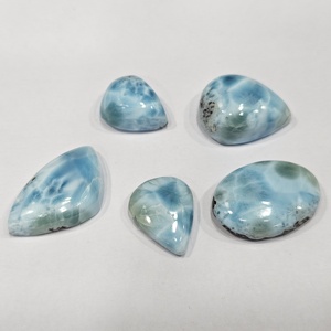 คุณภาพดีเยี่ยมธรรมชาติ Nice Cut Larimar พลอยหลวมแฮนด์เมดสําหรับเครื่องประดับทําด้วยขนาดและรูปร่างผสม - Product Image 2