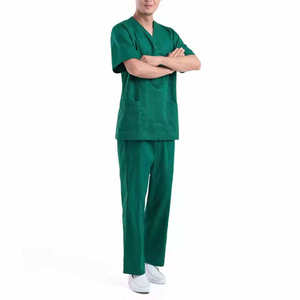 Unisex Medical Uniform Scrubs Comfortable Breathable Nursing Hospital <b>Doctor</b> Clinic Daily Workwear <b>Set</b> - Product Image 1