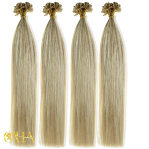 Vietnamese Remy Human Hair I Tip Extensions Colored 100g Nano <b>Ring</b> Attachment Double Drawn Thick Ends Perm Ready - Product Image 2
