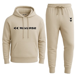 2025วอร์มผู้ชายกันลมผ้าฟลีซผสมสีเบจมีฮู้ดระบายอากาศ - Product Image 1