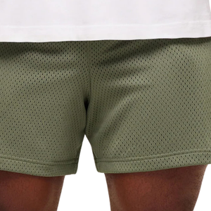 Pantalones Cortos Deportivos de Malla Transpirable para Hombre, 5 Pulgadas, para Gimnasio, Entrenamiento, Color Verde GS Grounded - Product Image 5