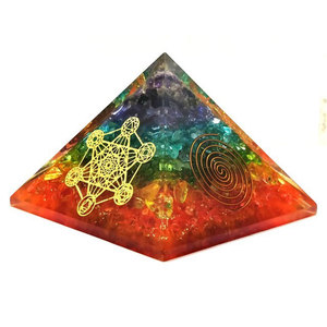 Pyramide d'énergie Orgone en cuivre pour la méditation et la guérison Reiki, produit artisanal d'Inde, outils spirituels - Product Image 2
