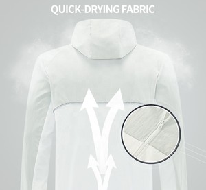 Men's Windproof Hooded Zipper <b>Jacket</b> Color Blocking Sporty Autumn Wear Polyester <b>Slim</b> <b>Fit</b> - Product Image 3